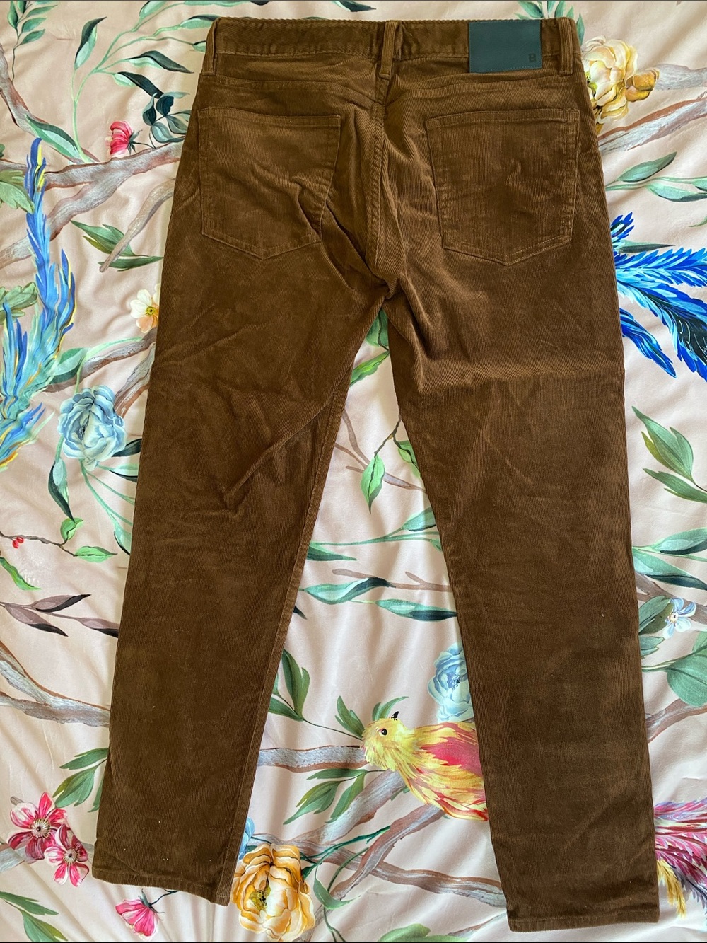 Bonobos Brown Corduroy Slim Taper Pants - Picture 5 of 5